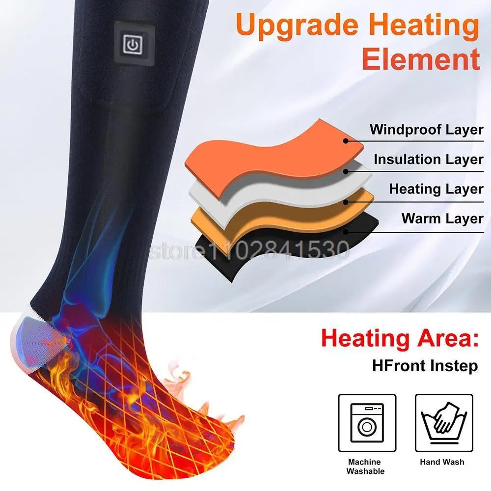 Electric Heated socks Washable with rechargeable battery Waterproof