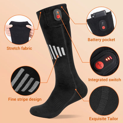 Electric Heated socks Washable with rechargeable battery Waterproof